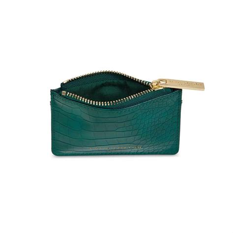 celine faux croc card holder forest green|Celine Faux Croc Fold Out Wallet Forest Green — Wooden Nickel.